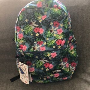Olympia NWT “Tropical Floral” 18’ Backpack 🎒